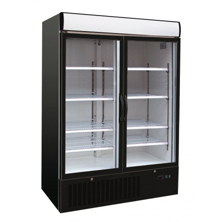 Congélateur vitré 2 portes 460 L