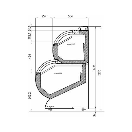 Congélateur à glace négatif 153 L