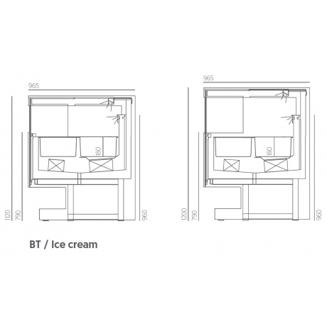 Vitrine à glaces Chérie