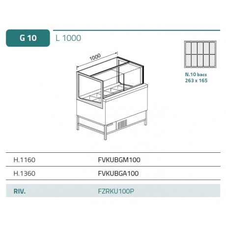 Vitrine à glaces Azzura