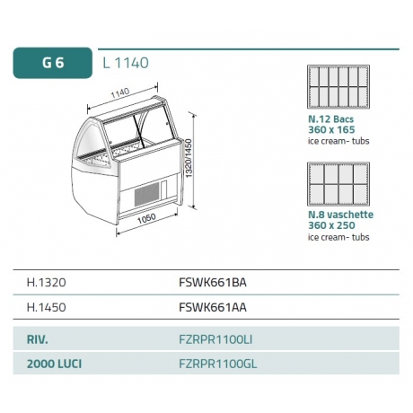 Vitrine à glaces Proxima