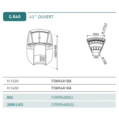 Vitrine à glaces Proxima