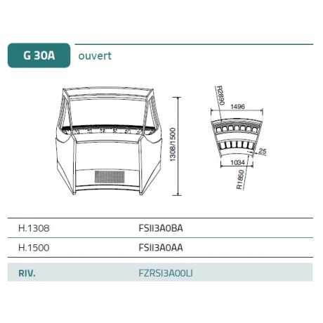 Vitrine à glaces Sintesi Atto 2