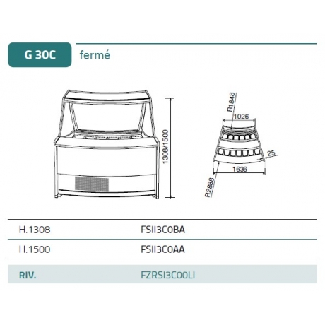 Vitrine à glaces Sintesi Atto 2