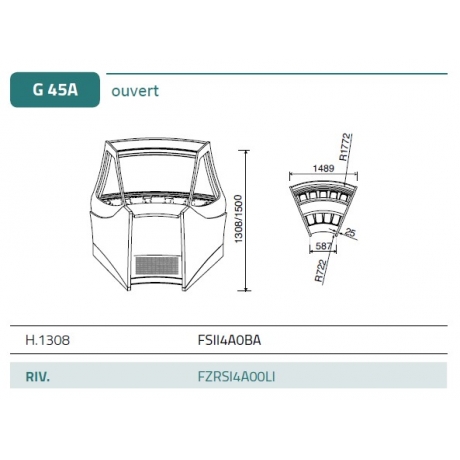 Vitrine à glaces Sintesi Atto 2