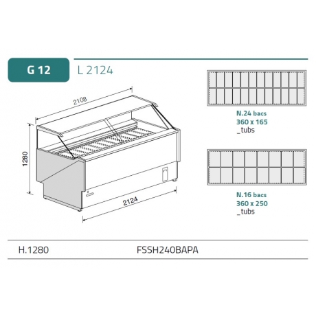 Vitrine à glaces Slash
