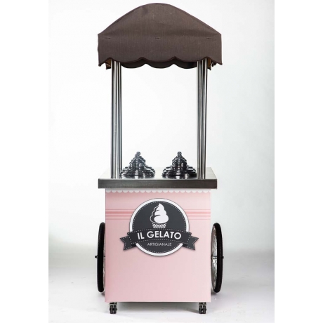 Triporteur glacier Pink Flamingo 4 carapines + 2 réserves