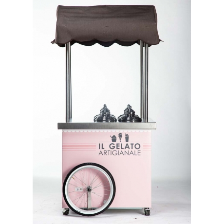 Triporteur glacier Pink Flamingo 4 carapines + 2 réserves