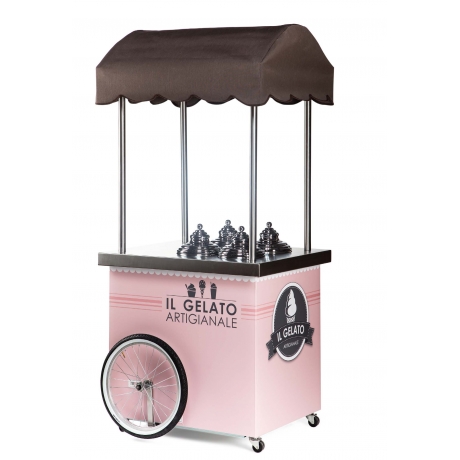 Triporteur glacier Pink Flamingo 4 carapines + 2 réserves