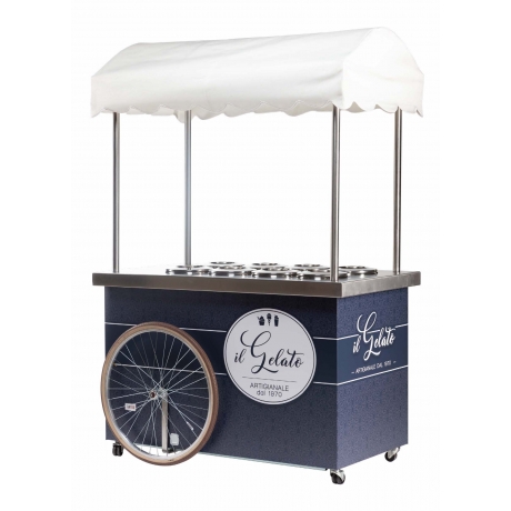 Triporteur glacier Ice in Blue 8 carapines + 6 réserves