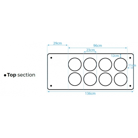 Triporteur glacier Ice in Blue 8 carapines + 6 réserves