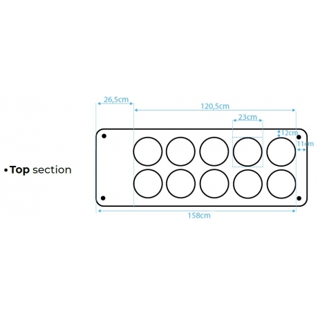 Triporteur glacier White Rose 10 carapines + 8 réserves