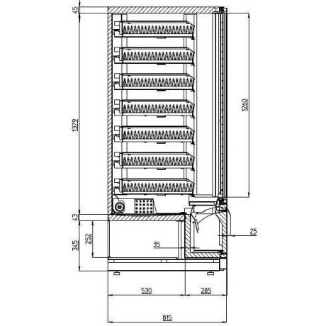 Distributeur automatique positif London 624 L