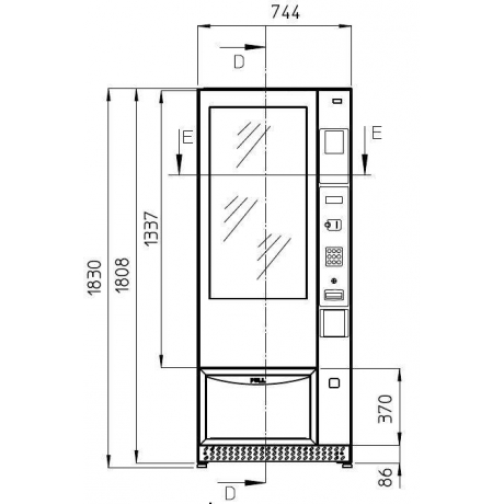 Distributeur automatique négatif 299 L New-York