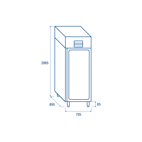 Armoire inox QRG 7 de 550L