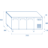 Comptoir réfrigéré PA 3100 561L