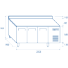 Comptoir réfrigéré PA 3200 561L