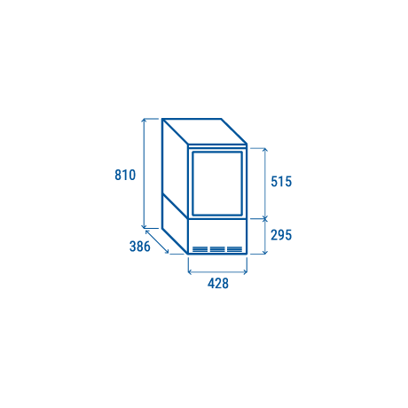 Vitrine réfrigérée RC 58W de 58L
