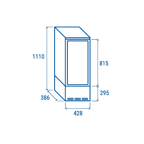 Vitrine réfrigérée RC 98 de 98L