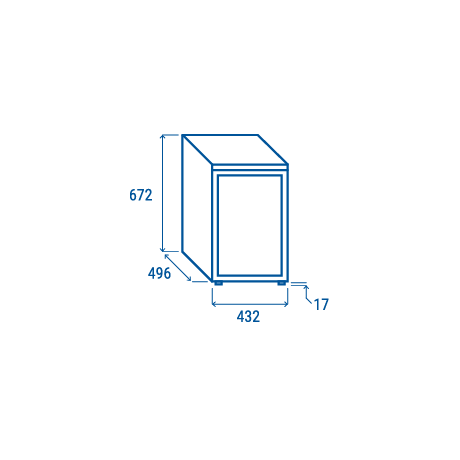 Réfrigérateur RCF 60 de 60 L