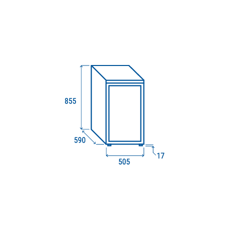 Réfrigérateur RCF 145 de 115 L