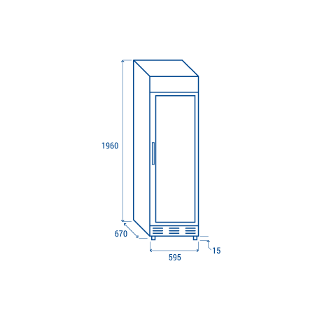 Réfrigérateur TKG 390C de 350 L