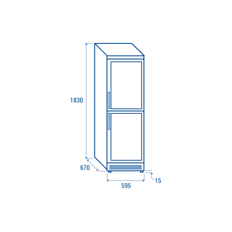 Réfrigérateur TMG 390 de 350 L