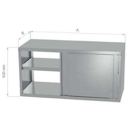 Armoire de rangement double face à portes coulissantes POL-309P