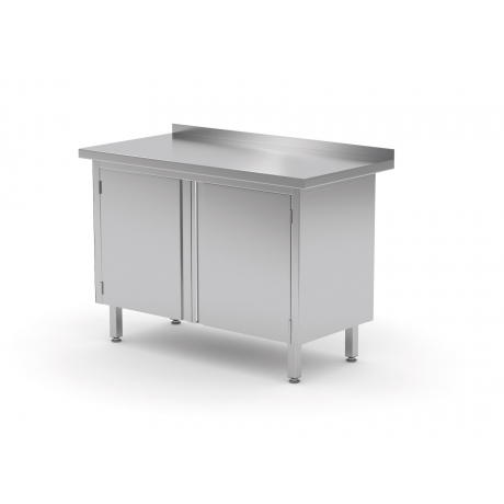 Table de travail avec dosseret, armoire avec porte battante POL-128