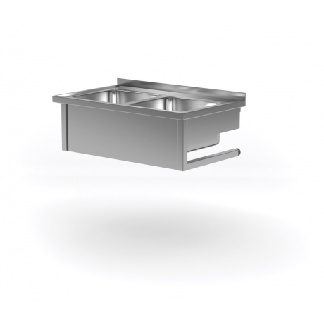 Table murale avec deux lavabos POL-221-WI