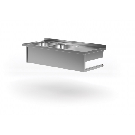 Table murale avec deux lavabos à droite ou gauche POL-221-WI LP