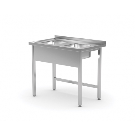 Table murale avec deux petits éviers POL-221-MK