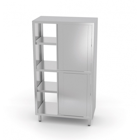 Armoire double face avec cloison et portes coulissantes POL-303