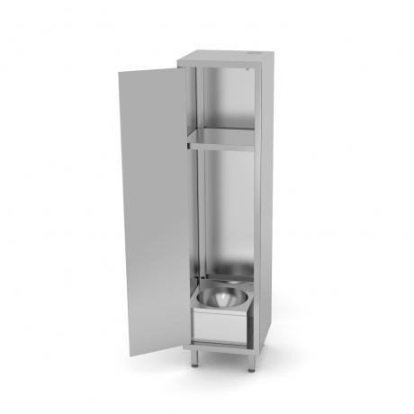 Armoire de rangement avec lavabo et portes battantes POL-318