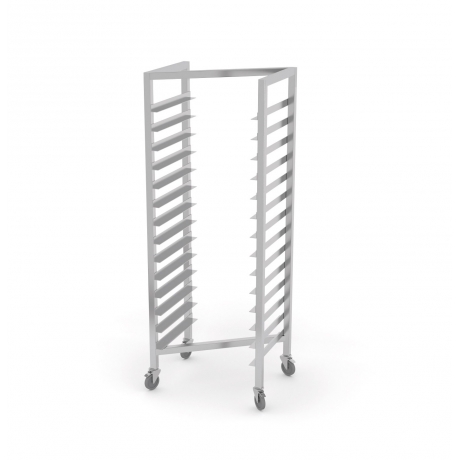 Chariot à rayonnages pour bacs GN et plaques de cuisson - type Z POL-375