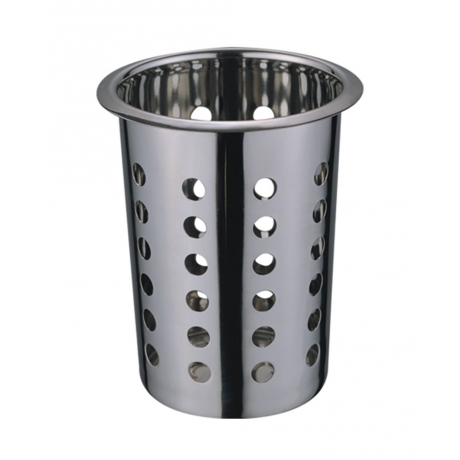 Récipient à couverts en acier