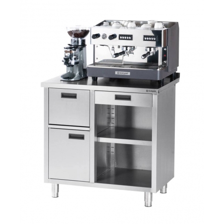 Table gastronomique pour machine à café