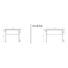 Table inox avec bac de lavage