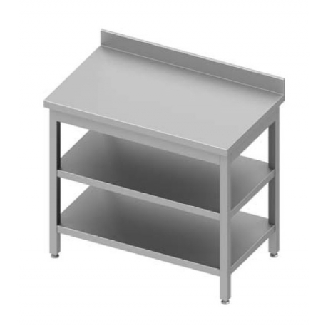 Table centrale avec deux étagères h900