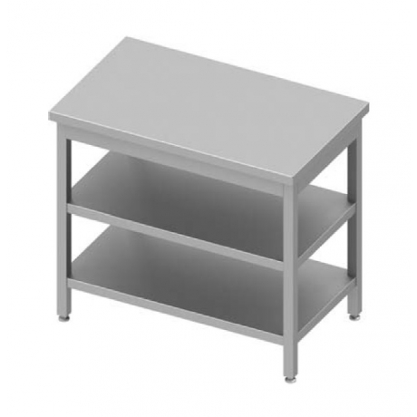 Table centrale avec deux étagères h900