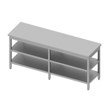 Table centrale avec deux étagères h900