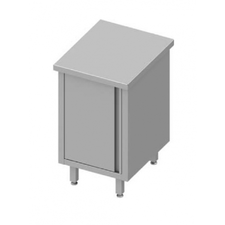 Table armoire centrale adossée avec portes battantes