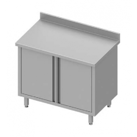Table armoire adossée avec portes battantes