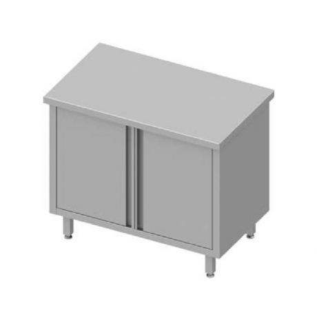 Table armoire centrale avec portes battantes