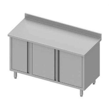 Table armoire adossée avec portes battantes