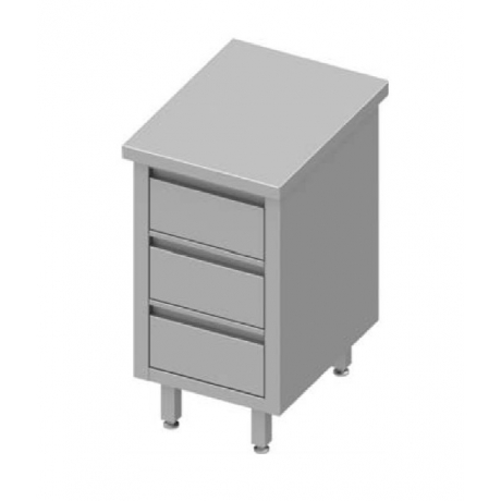 Table centrale avec trois tiroirs