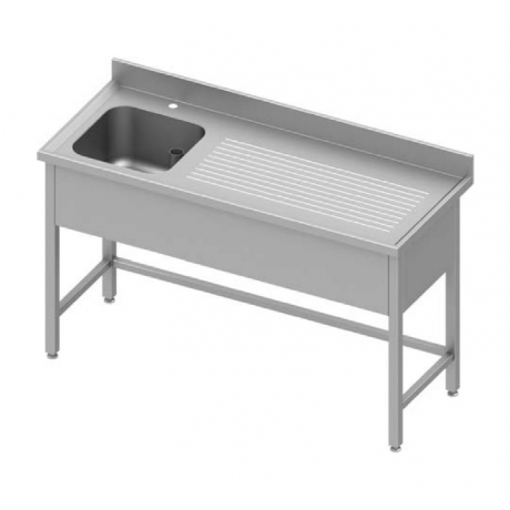 Table adossée renforcée avec cuve