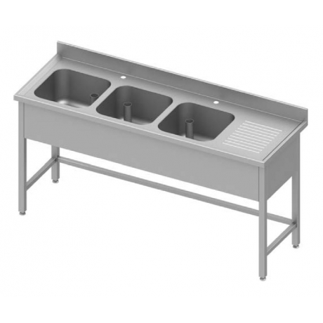 adossée avec triple cuves à gauche