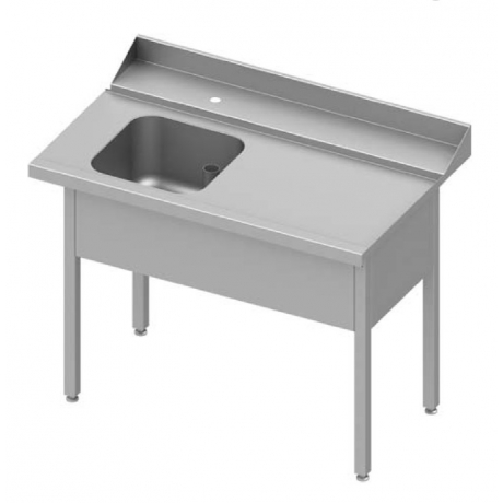 Table adossée de chargement à droite pour lave-vaisselle à capot