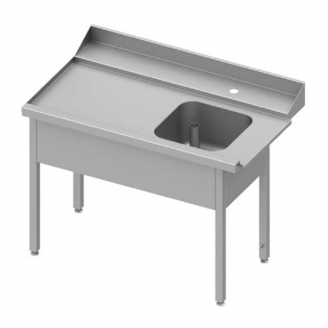 Table adossée de chargement à gauche pour lave-vaisselle à capot